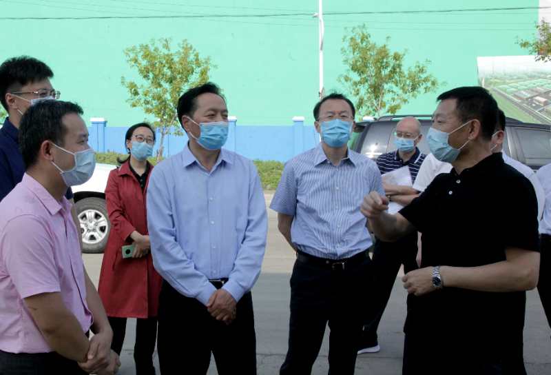 李海涛在调研我市石墨产业项目建设时强调:专心致志做强深加工项目 推动石墨产业中高端发展 张常荣 于洪涛等陪同调研