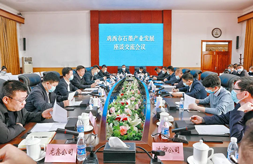 孙成坤主持召开全市石墨产业发展座谈交流会议