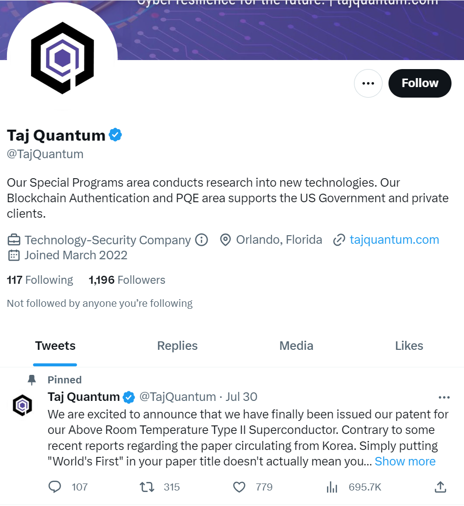 又一室温超导体？美国一公司欲与韩国争第一