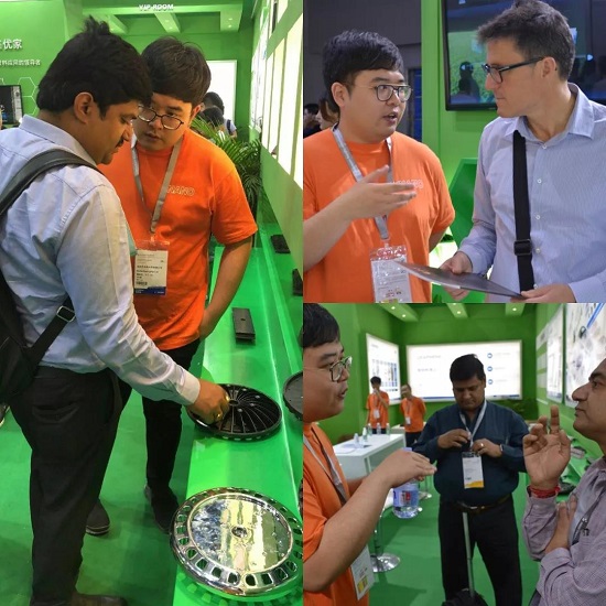 厦门凯纳光亚展展出石墨烯碳塑合金散热方案，关注度火爆