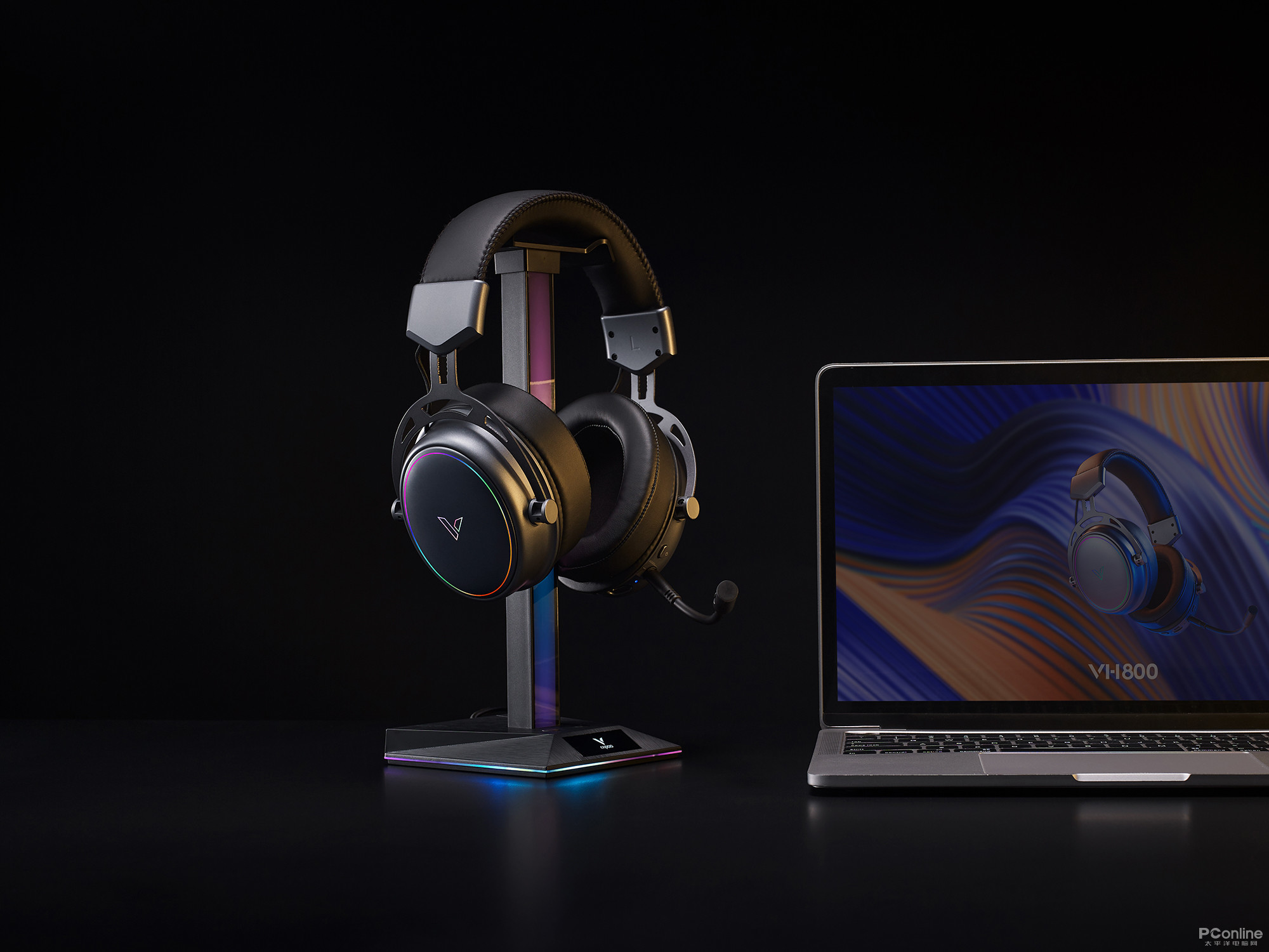 雷柏VH800双模无线RGB游戏耳机体验试玩《原神》