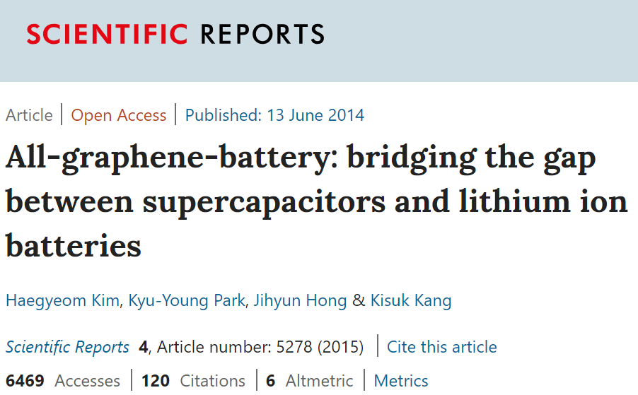 石墨烯电池：神话，还是泡沫？