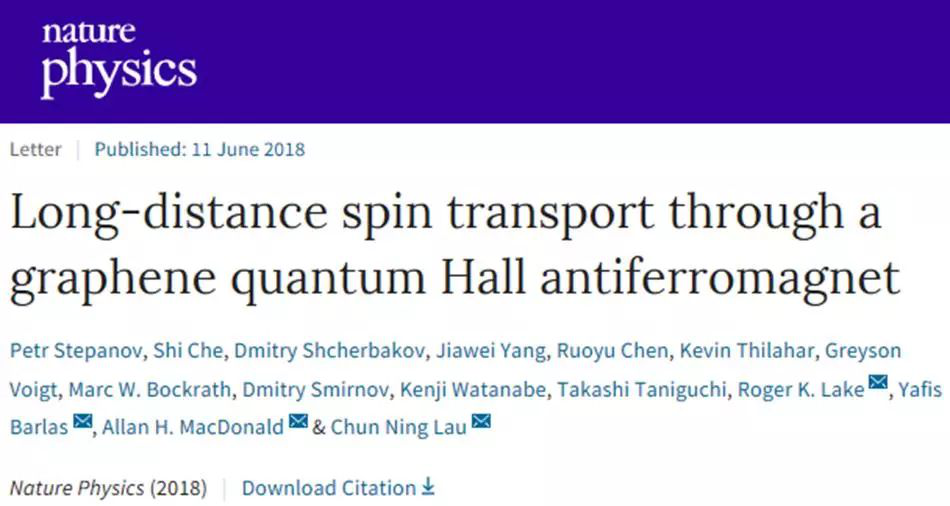 Nature系列4篇连发，石墨烯终归于物理？