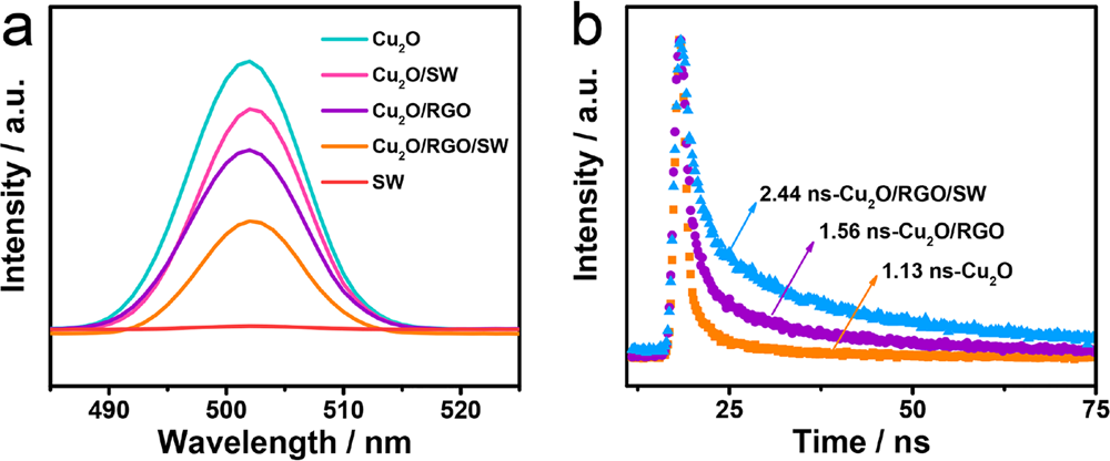 ACS Catal：Cu2O-希瓦氏菌-还原石墨烯光催化HER系统