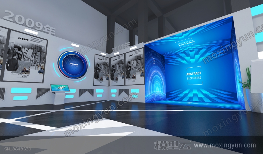 封丘产业园石墨烯展厅中标方案3d模型效果图