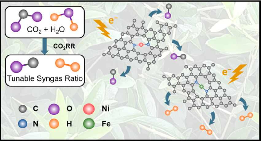 ACS Nano：多孔石墨烯上非配位Ni−Nx和Fe−Nx的设计用于电化学CO2转化为合成气