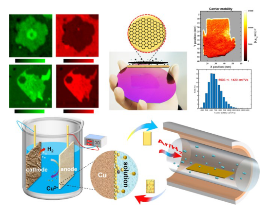 刘云圻院士AM：在循环抛光退火Cu(111)上自下而上蚀刻合成大规模纯单层石墨烯