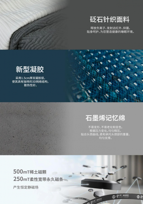 喜欢睡低枕头的你，和也石墨烯凝胶磁枕来了