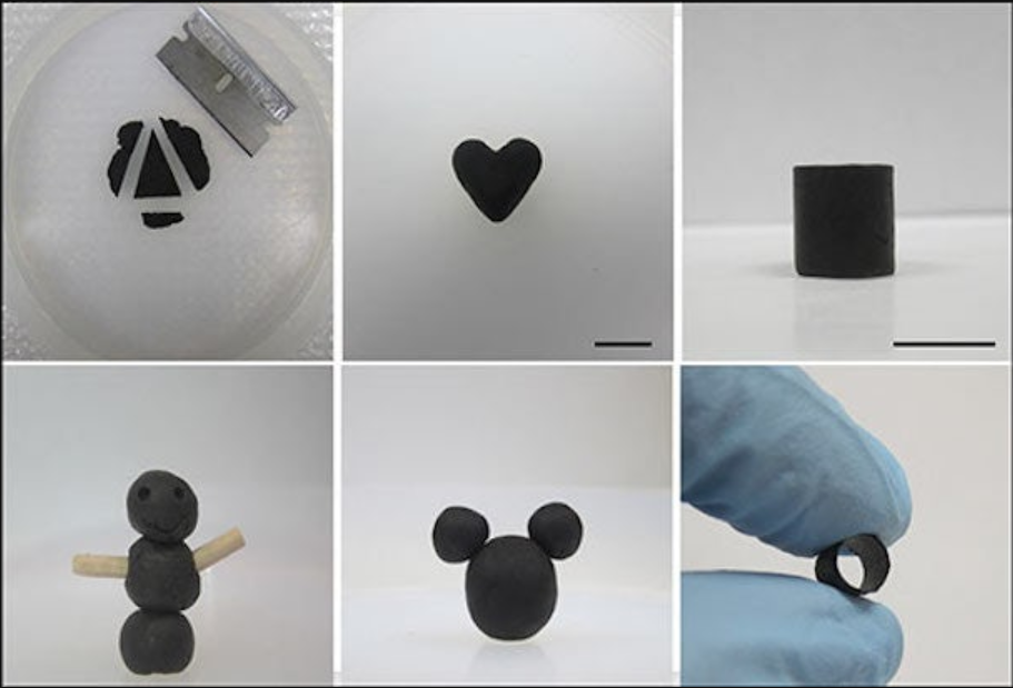 石墨烯可以像“培乐多”黏土一样模塑成任何形状