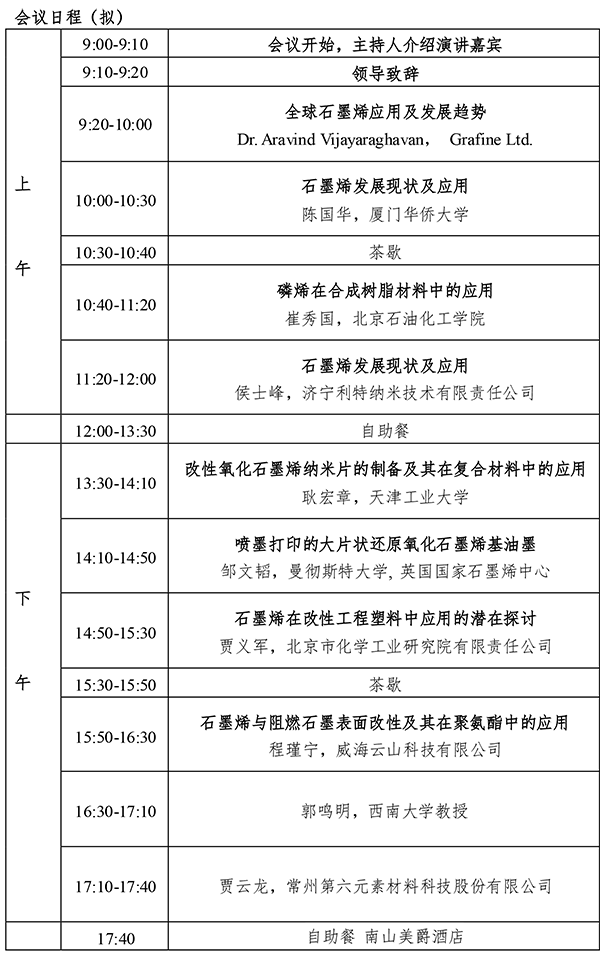 关于召开中国合成树脂产业发展大会暨2019 即墨石墨烯产业发展分论坛的通知
