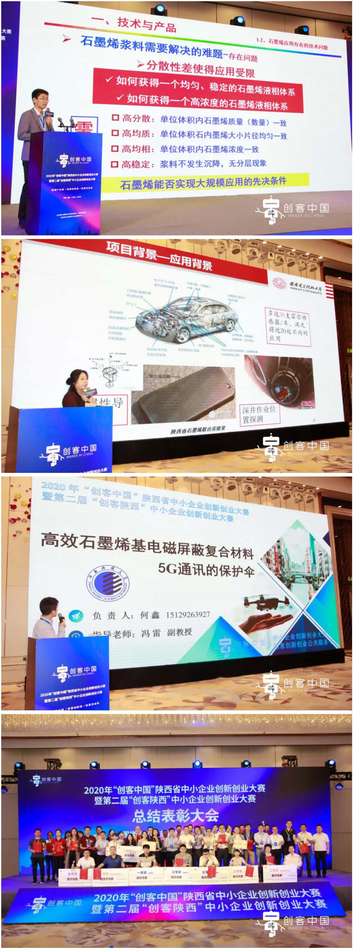 大赛喜报丨西安丝路石墨烯创新中心推送项目荣获2020年“创客中国”陕西省中小企业创新创业大赛三等奖