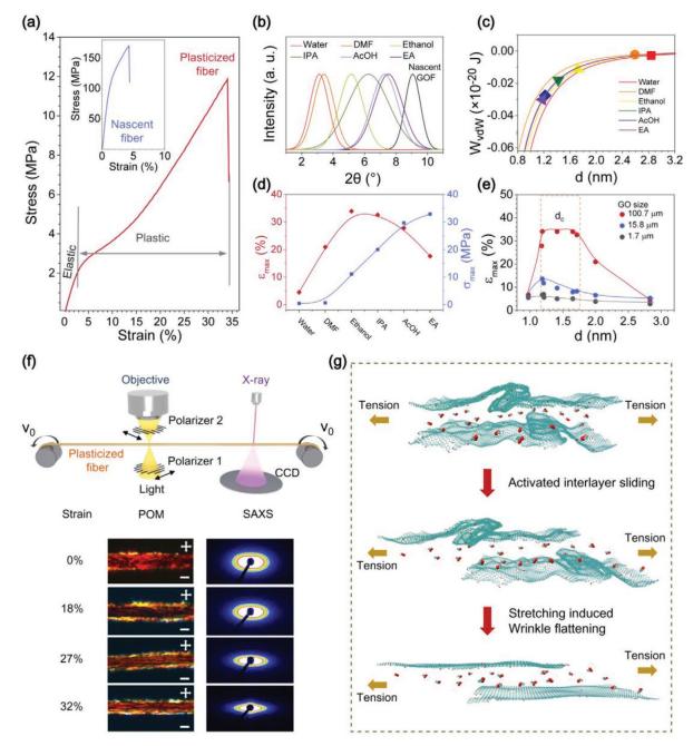 浙大高超、许震团队《AFM》：插层增塑纺丝法在高结晶度石墨烯纤维制备方面取得新进展