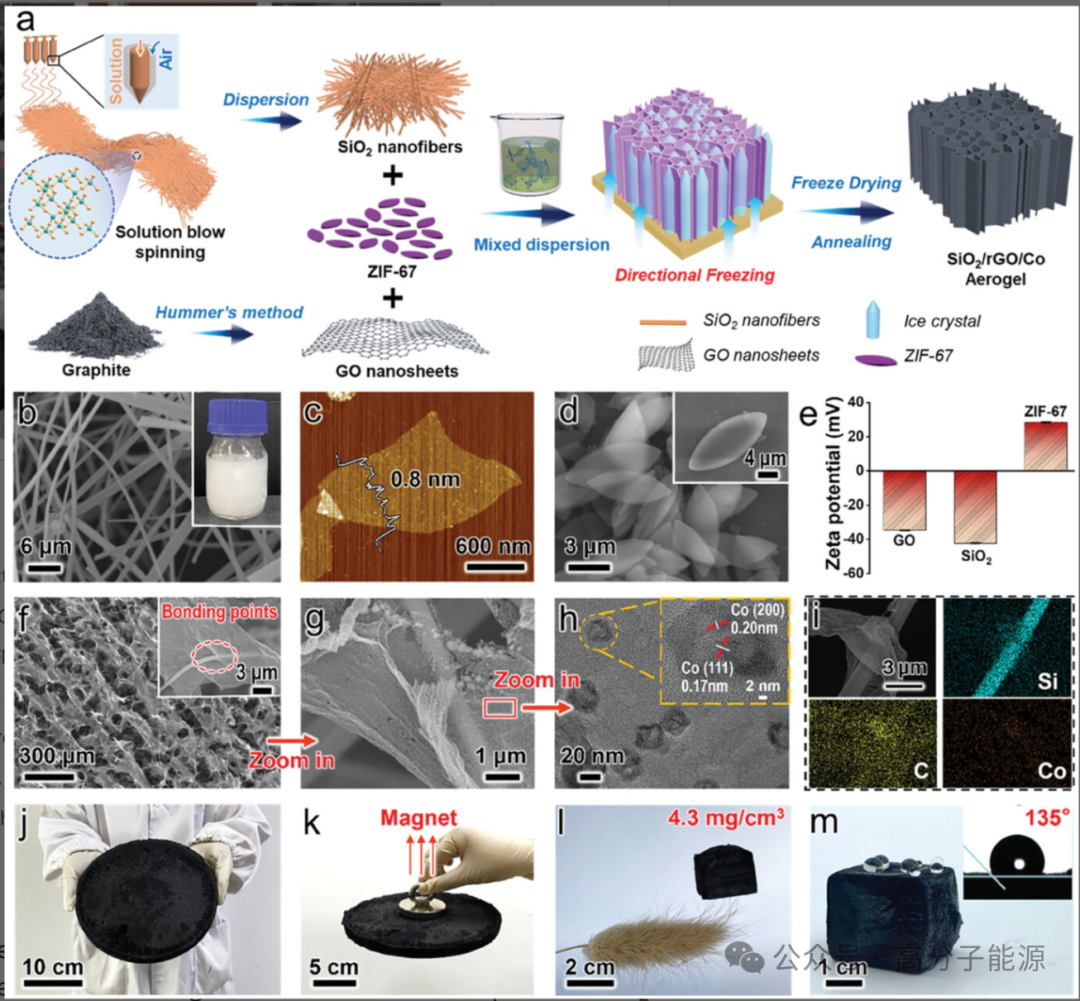 北京理工大学AFM:石墨烯辅助多功能陶瓷纳米纤维气凝胶