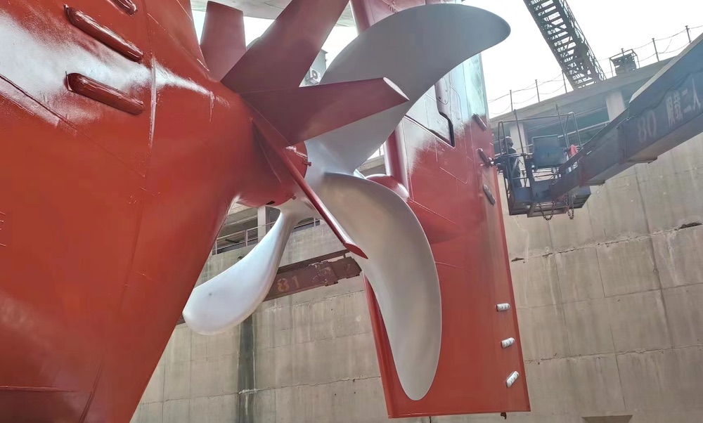太平洋航运公司为其庞大的船队准备了新的螺旋桨涂层