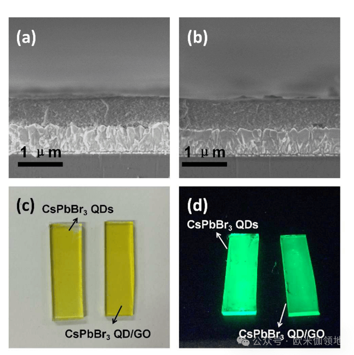 欧米伽书评|JACS|用于光催化 CO2 还原的 CsPbBr3 钙钛矿量子点/氧化石墨烯复合材料