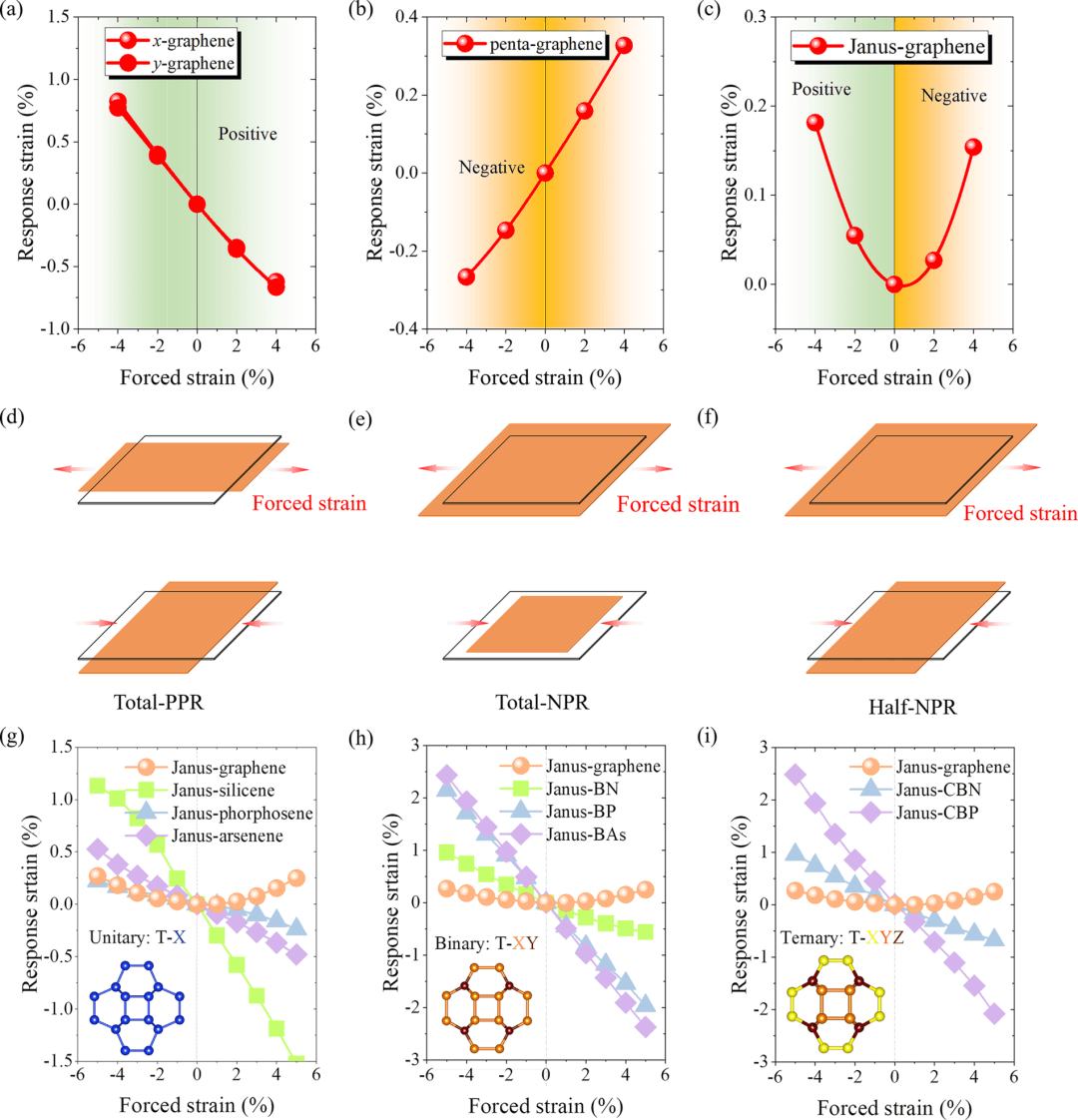 (纯计算)湖南大学秦光照团队Phys. Rev. B: Janus石墨烯: 一种非化学Janus构型的二维半拉胀碳同素异形体