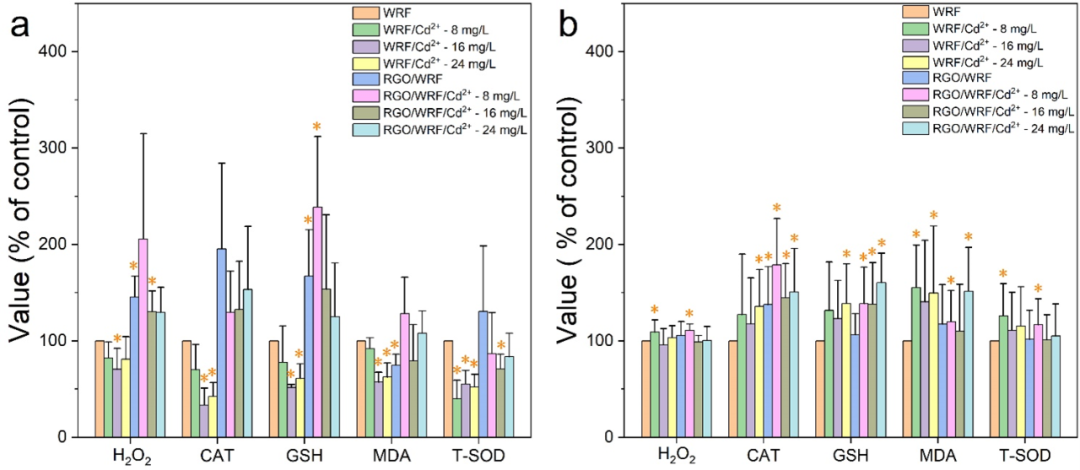 西南民族大学杨胜韬教授&袁月副研究员团队Water Res.：还原石墨烯促进镉胁迫条件下黄孢原毛平革菌对磺胺甲恶唑的生物降解