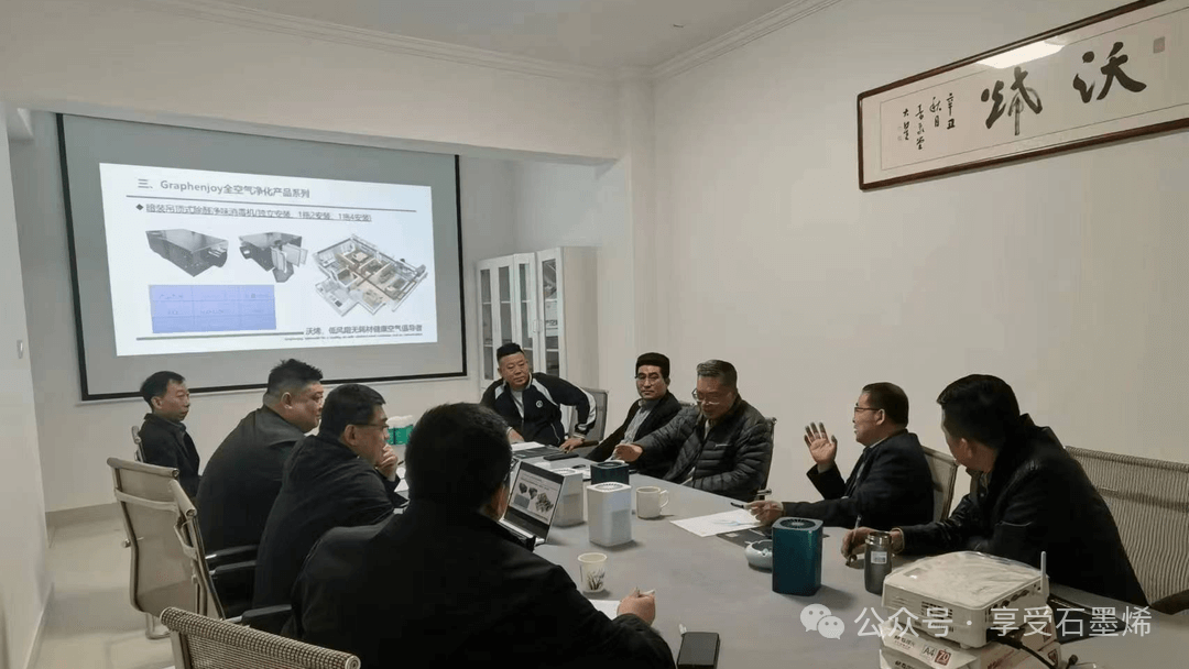 欢迎山东省住建厅建设科技与产业化中心各位领导来到沃烯公司进行交流指导