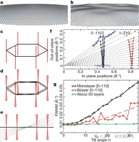 石墨烯 | 悬浮石墨烯片的结构