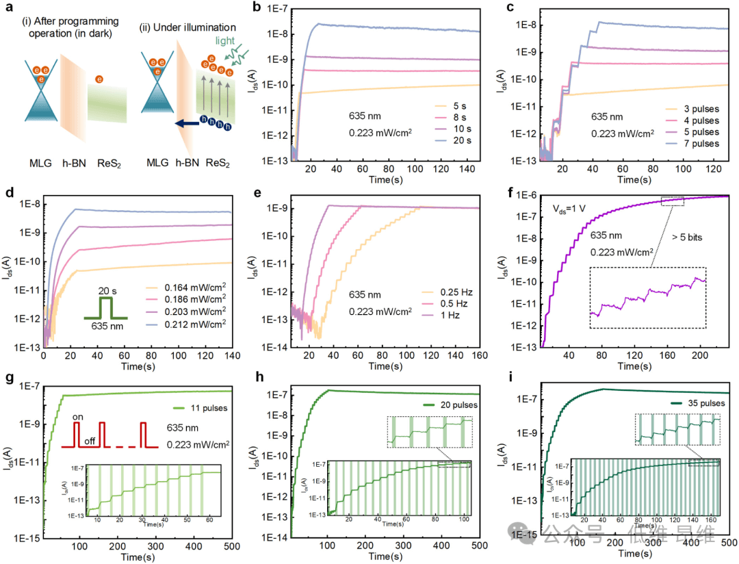 ACS Nano：基于ReS2/h-BN/石墨烯异质结的超高速多位存储器