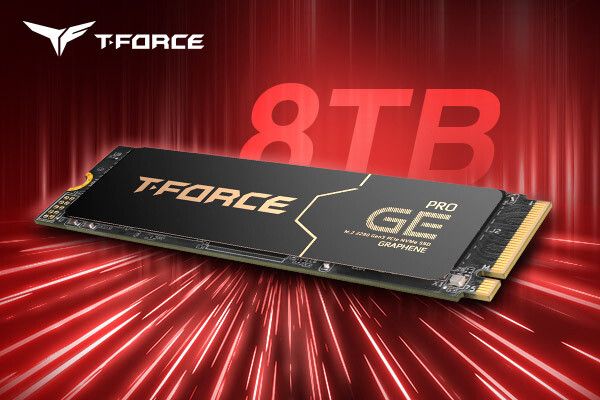 十铨发布 8TB 版 T-FORCE GE PRO PCIe 5.0 SSD，最高读取 13500 MB/s