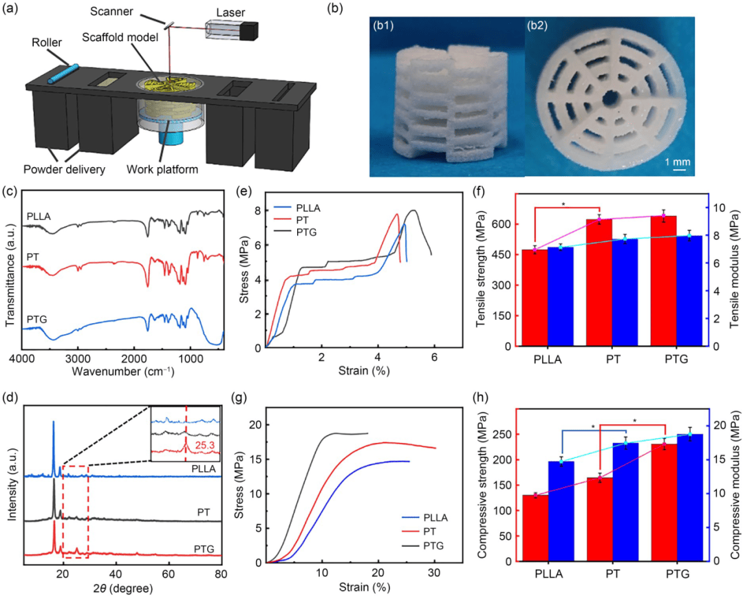 中南大学帅词俊团队 | 还原氧化石墨烯促进二氧化钛光电子–空穴对分离以强化骨支架的光催化抗菌活性