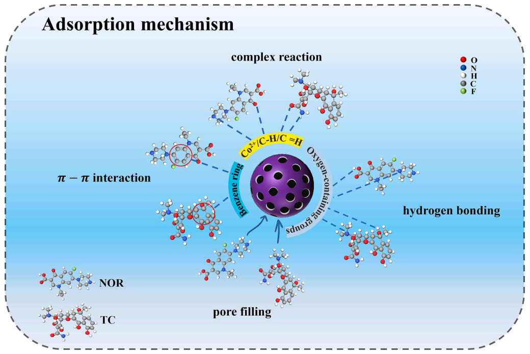 论文精选20240201|西北农林科技大学研究y论文：ZIF-67生长在壳聚糖-氧化石墨烯水凝胶珠中，以有效吸附四环素和诺氟沙星