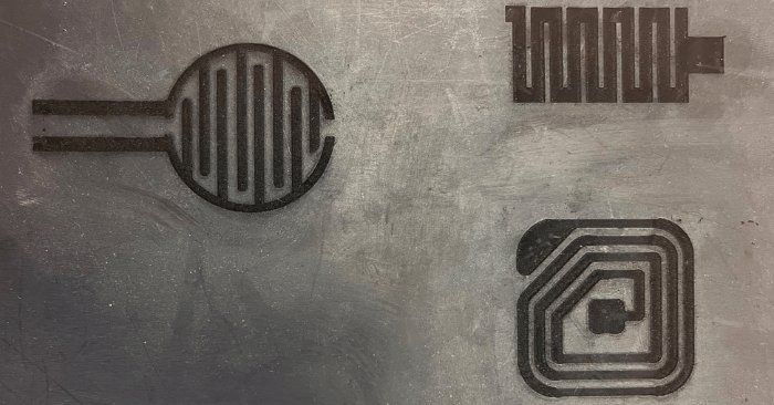 Laser patterning for rubber