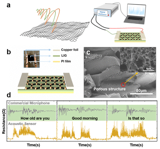 北京理工大学《ACS ANM》：基于石墨烯的声学传感器的语音加密