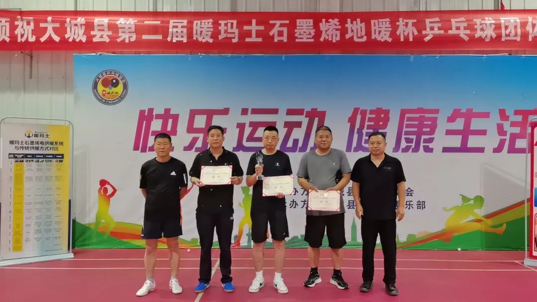 燃爆大城！第二届暖玛士石墨烯地暖杯乒乓球团体赛圆满落幕！