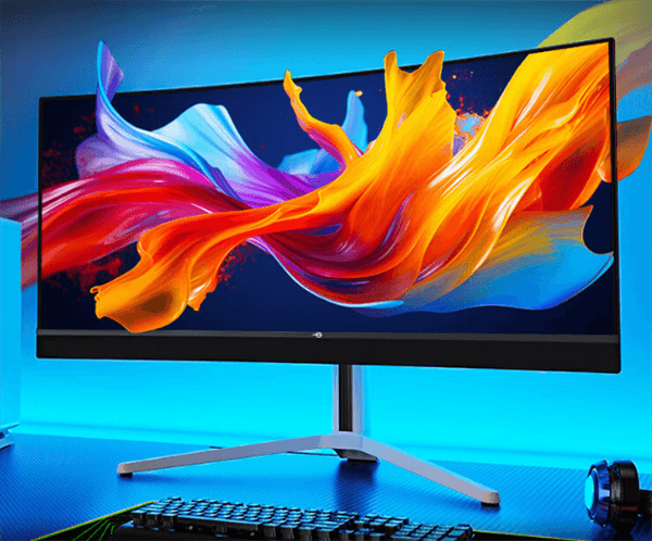 泰坦军团新款34寸带鱼屏首发4999元：240Hz QD-OLED屏、2.1扬声器