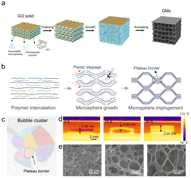浙江大学《自然·通讯》：超弹性石墨烯发泡材料！