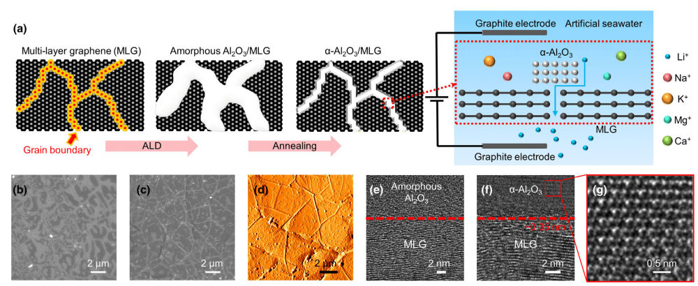 EEM | 韩国汉阳大学W.I.Park：高选择性、高耐久度的α-Al2O3修饰多层石墨烯膜用于海水锂离子提取
