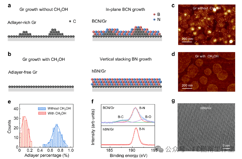 北京大学刘忠范院士，国家杰青刘开辉教授，芬兰阿尔托大学孙志培教授 JACS：垂直堆叠氮化硼/石墨烯异质结构