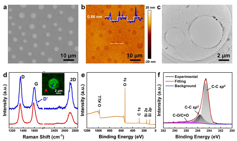 Nano Res.[碳]│中国科学院金属所任文才/马来鹏团队：水珠模板洁净生长石墨烯微米筛，打造高灵敏度NO₂传感器