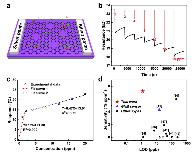 Nano Res.[碳]│中国科学院金属所任文才/马来鹏团队：水珠模板洁净生长石墨烯微米筛，打造高灵敏度NO₂传感器