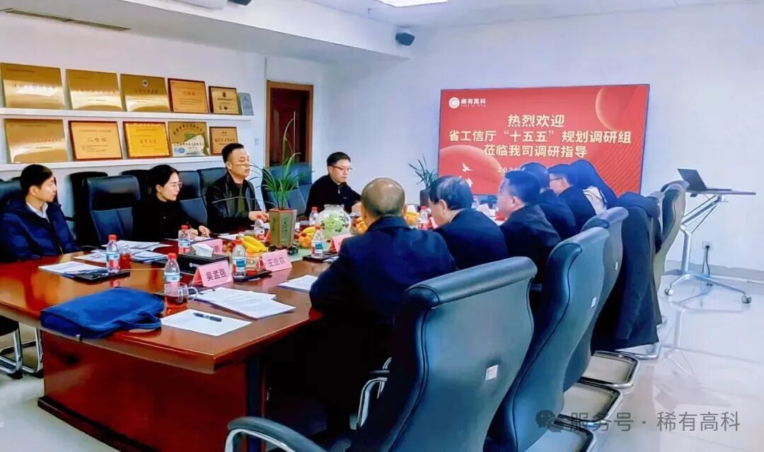 赋能“十五五” 规划新蓝图，省工信厅调研组赴山东稀有科技发展有限公司调研