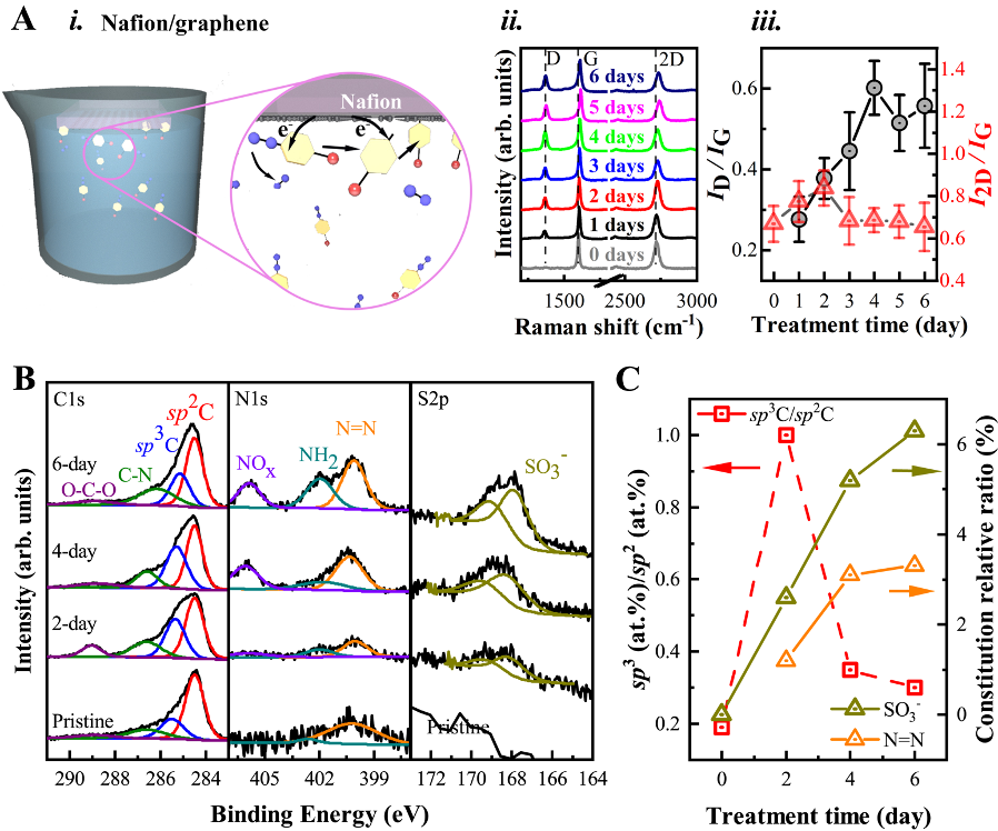 荷兰莱顿大学/北京大学/德国马普所冯新亮院士/张伟哲合作Nat. Commun.：单层功能化石墨烯薄膜材料直接应用于燃料电池