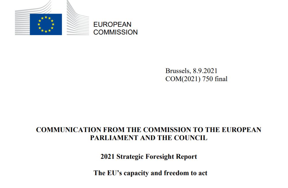 欧盟发布年度战略前瞻报告 四大技术影响未来