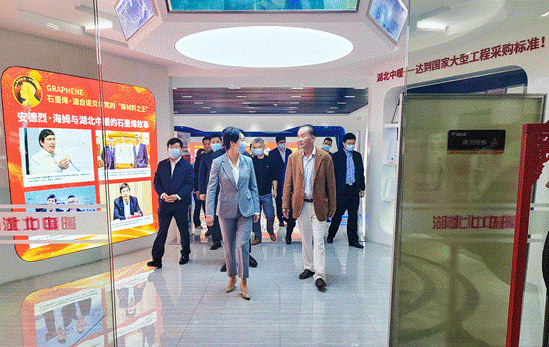 鄂州市委副书记市长陈平莅临暖先森石墨烯考察指导工作