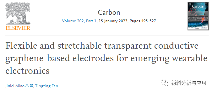 青岛大学《Carbon》综述：柔性可拉伸透明导电石墨烯电极，用于新兴可穿戴电子产品