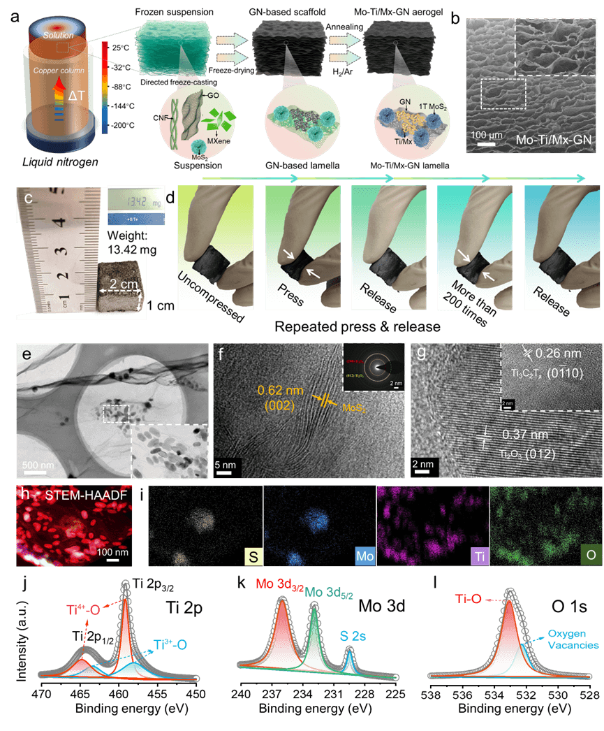 北航张世超/清华周光敏ACS Nano:石墨烯基气凝胶负载双功能催化材料应用于高性能柔性锂硫电池