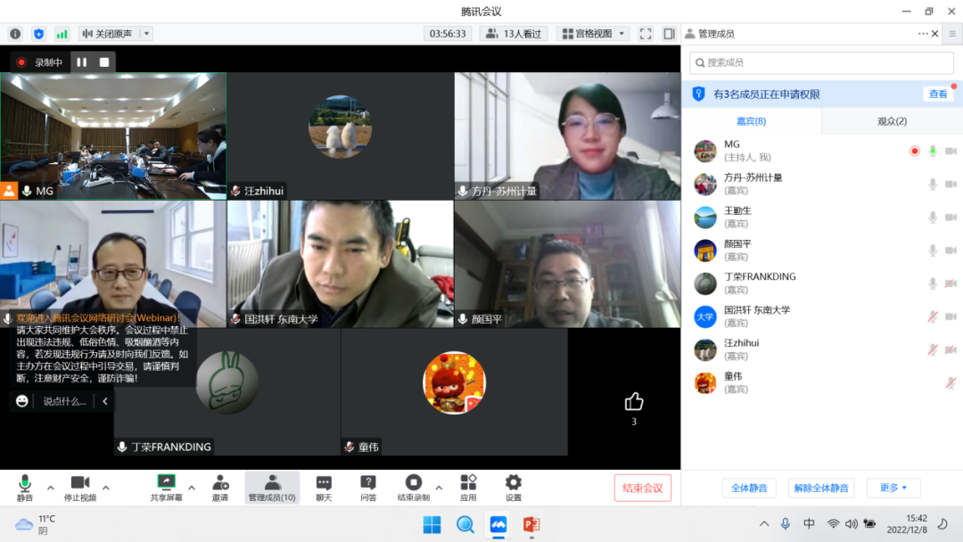 2022江苏省石墨烯标准化技术委员会工作（暨年会）会议召开