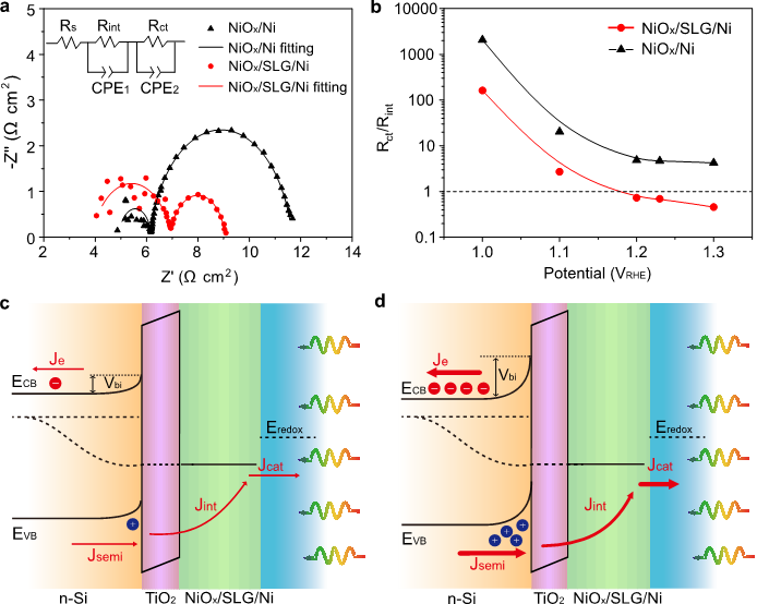 国家纳米科学中心宫建茹研究员课题组 AFM：金属氧化物/石墨烯/金属三明治结构用于光电化学分解水产氧