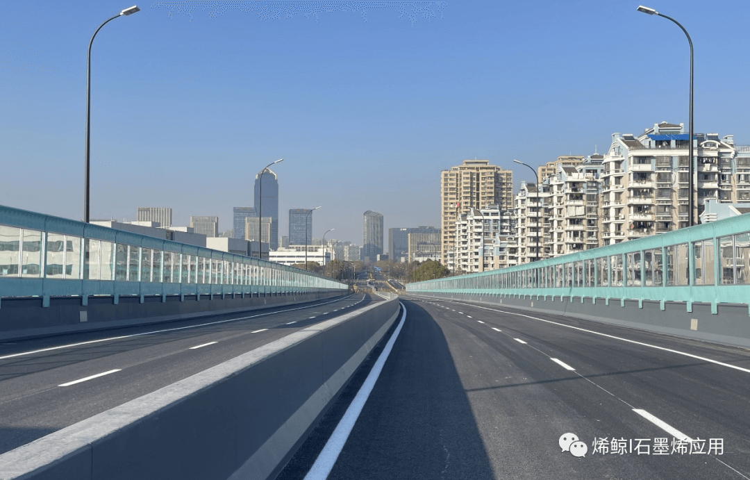 杭州滨江建业路公铁立交桥涂装全部采用石墨烯材料