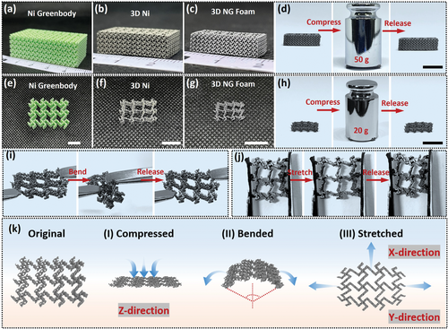 西北工业大学黄维院士团队AFM：可自由成型石墨烯泡沫的数字化赋予其损伤容限