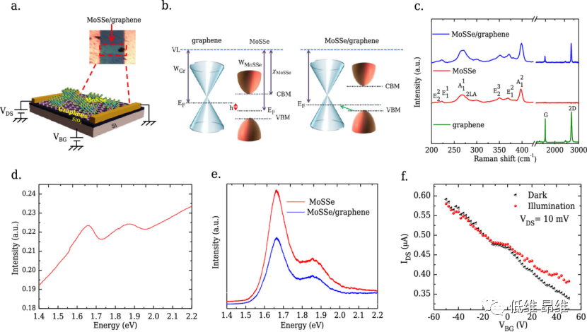 ACS Appl. Mater. Interfaces：单层石墨烯-MoSSe范德华异质结，用于高响应栅极可调的近红外光电探测器