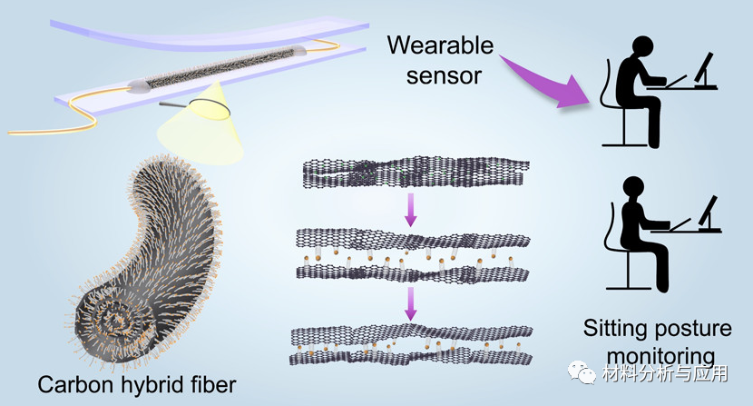 南京工业大学《ACS AMI》：超灵敏且可穿戴的碳杂化纤维，用于智能传感器