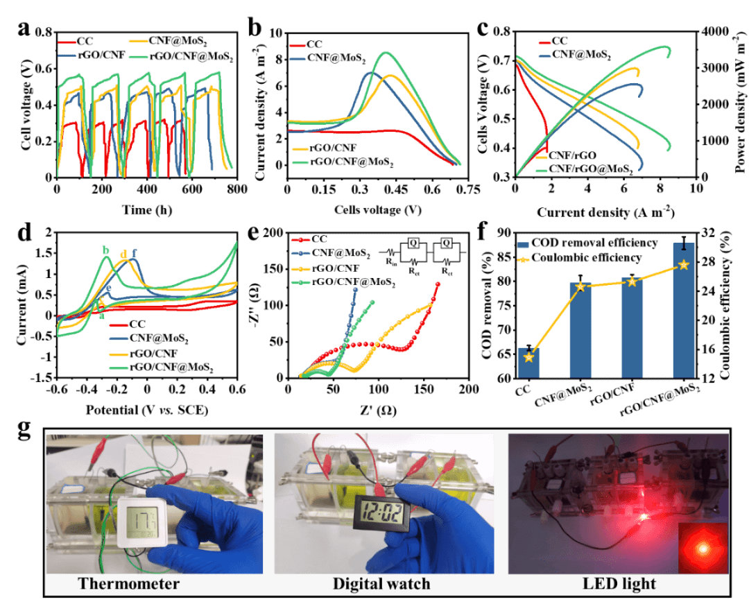 李从举教授，JMCA观点：碳纳米纤维负载石墨烯锚定二硫化钼阳极电催化剂强化微生物燃料电池产电