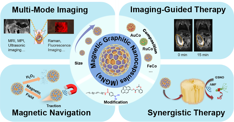 湖南大学陈卓课题组Chem. Biomed. Imaging综述 | 磁性烯碳纳米囊的制造、分类和诊疗应用